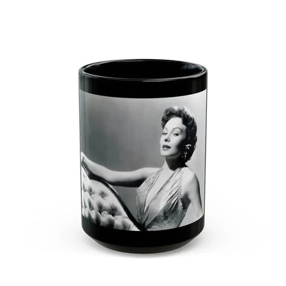 Jeanne Crain #112 (Vintage Female Icon) Black Coffee Mug 15oz - Go Mug Yourself