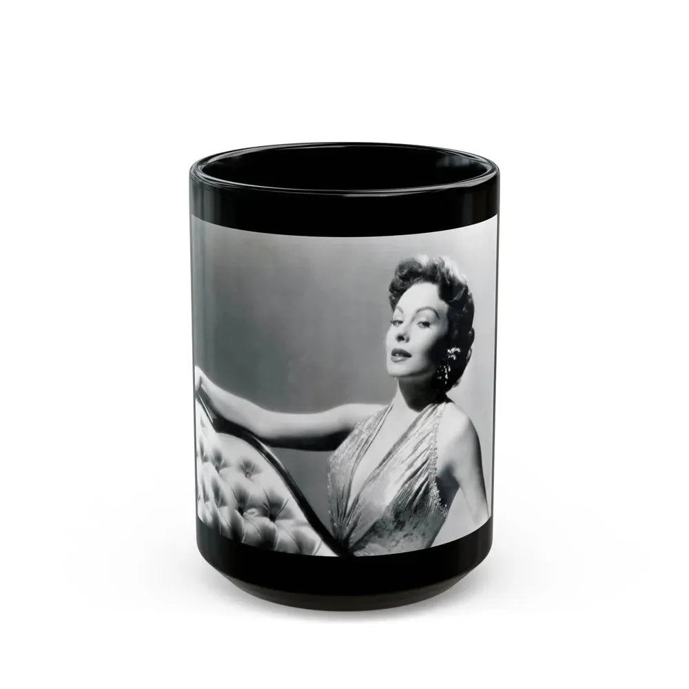 Jeanne Crain #112 (Vintage Female Icon) Black Coffee Mug 15oz - Go Mug Yourself