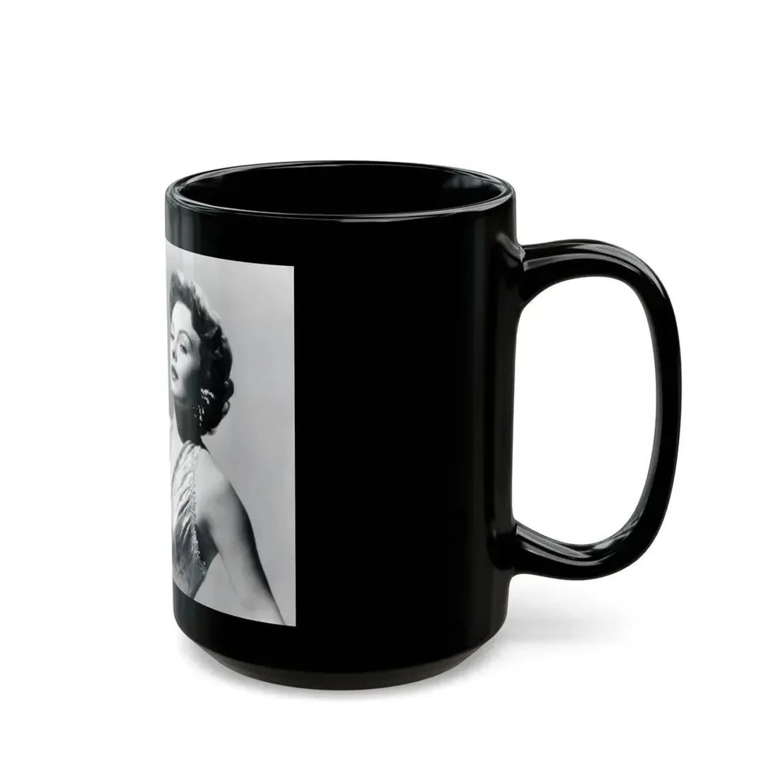 Jeanne Crain #112 (Vintage Female Icon) Black Coffee Mug - Go Mug Yourself