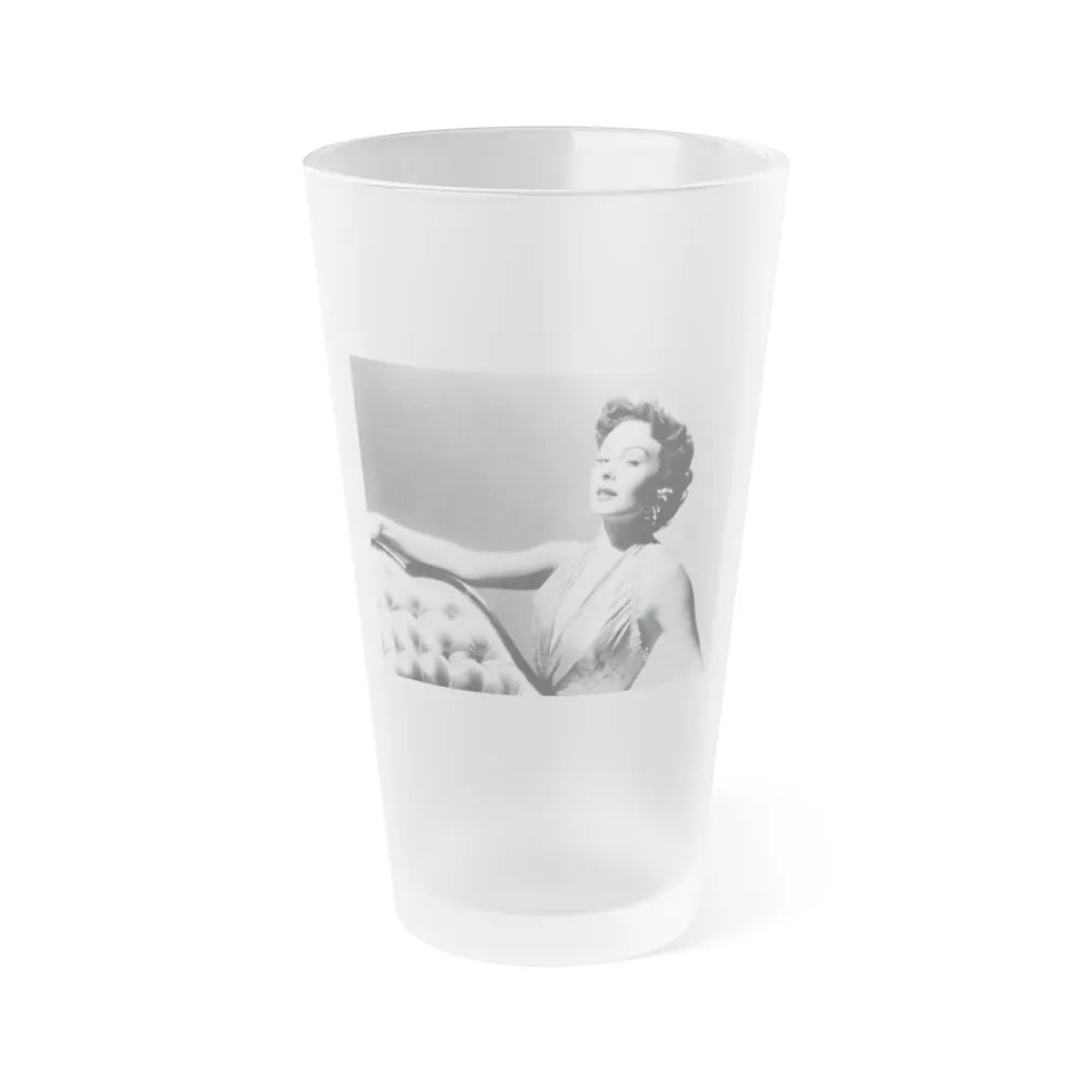 Jeanne Crain #112 (Vintage Female Icon) Frosted Pint Glass 16oz-16oz-Frosted-Go Mug Yourself