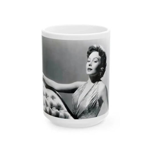 Jeanne Crain #112 (Vintage Female Icon) White Coffee Mug 15oz - Go Mug Yourself