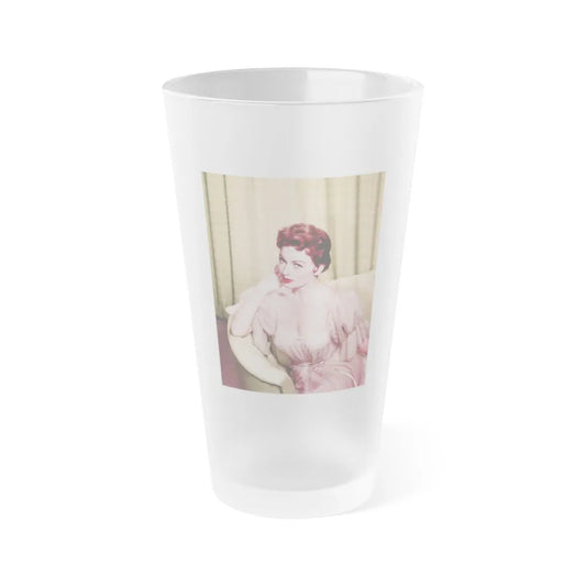 Jeanne Crain #123 (Vintage Female Icon) Frosted Pint Glass 16oz-16oz-Frosted-Go Mug Yourself