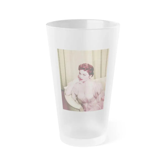 Jeanne Crain #123 (Vintage Female Icon) Frosted Pint Glass 16oz 16oz Frosted - Go Mug Yourself