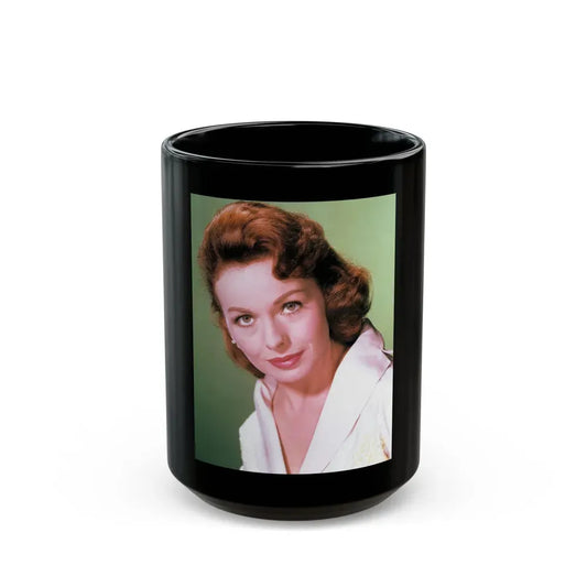 Jeanne Crain #129 (Vintage Female Icon) Black Coffee Mug 15oz - Go Mug Yourself