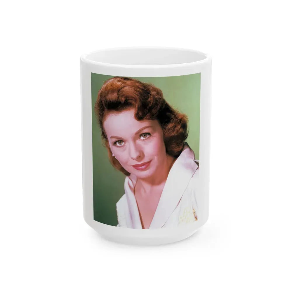 Jeanne Crain #129 (Vintage Female Icon) White Coffee Mug 15oz - Go Mug Yourself