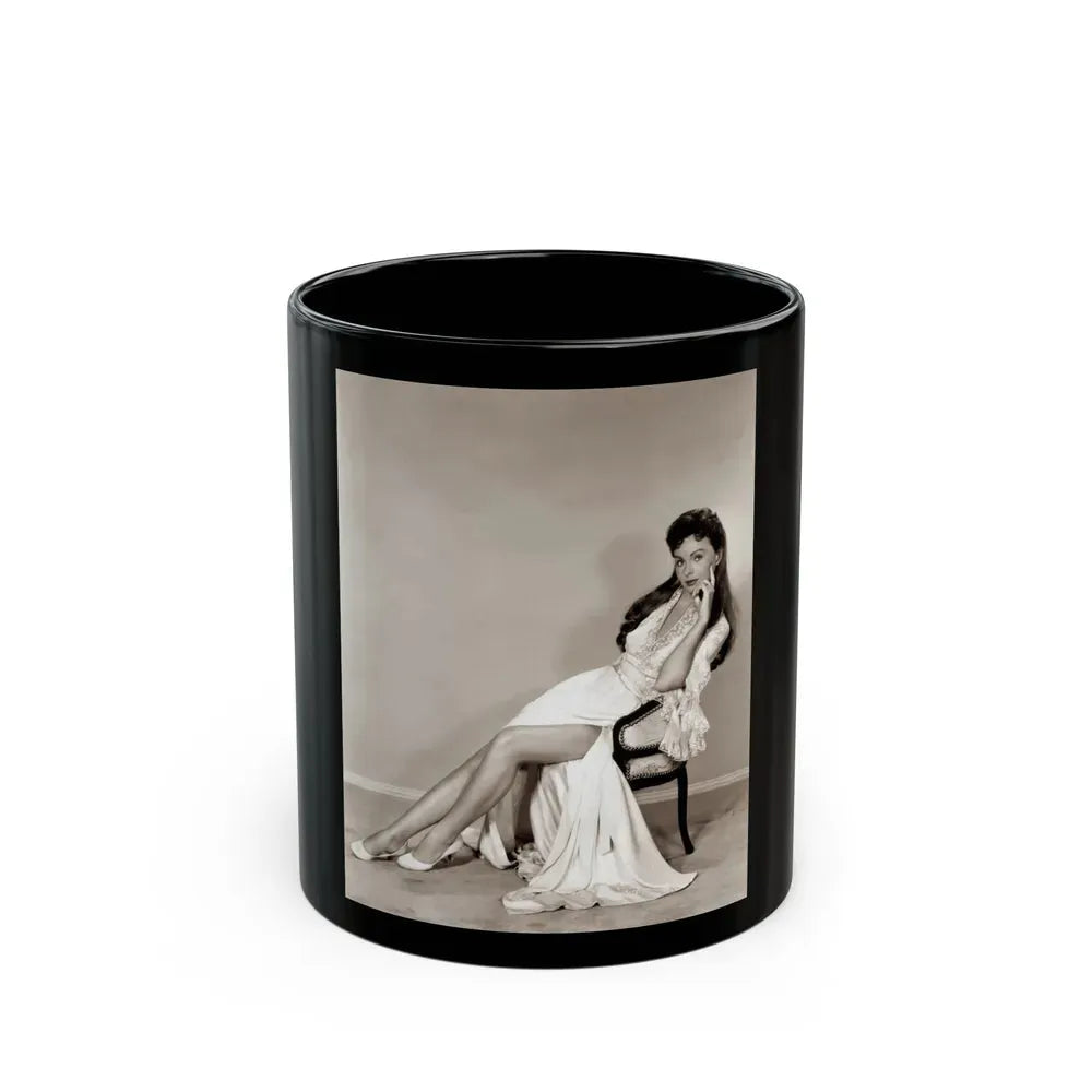 Jeanne Crain #146 (Vintage Female Icon) Black Coffee Mug 11oz - Go Mug Yourself