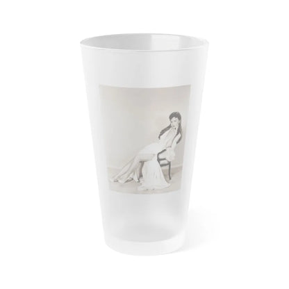 Jeanne Crain #146 (Vintage Female Icon) Frosted Pint Glass 16oz-16oz-Frosted-Go Mug Yourself