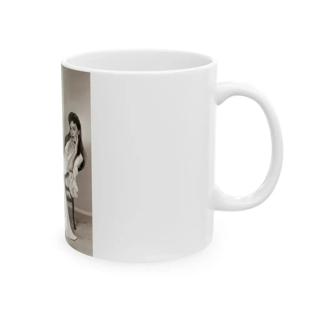 Jeanne Crain #146 (Vintage Female Icon) White Coffee Mug - Go Mug Yourself