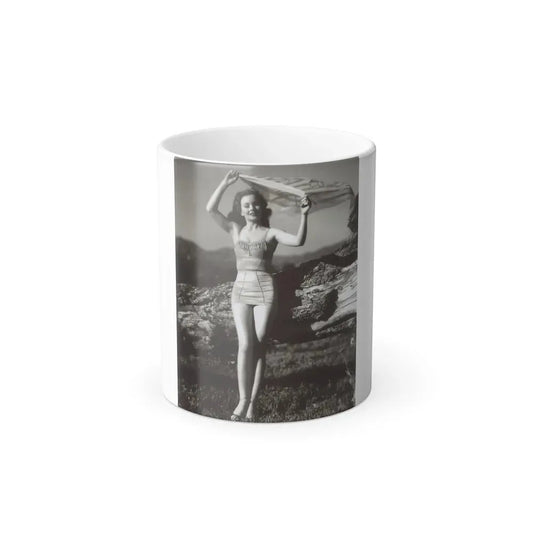 Jeanne Crain #163 (Vintage Female Icon) Color Changing Coffee Mug 11oz - Go Mug Yourself