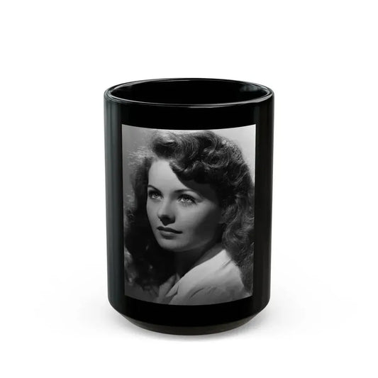Jeanne Crain #166 (Vintage Female Icon) Black Coffee Mug 15oz - Go Mug Yourself