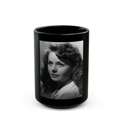 Jeanne Crain #166 (Vintage Female Icon) Black Coffee Mug 15oz - Go Mug Yourself