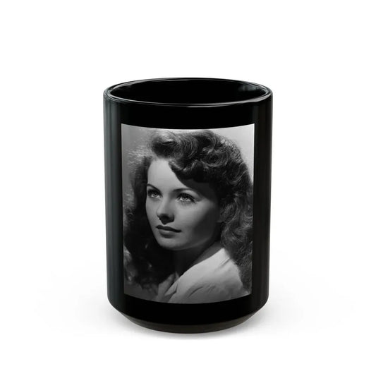 Jeanne Crain #166 (Vintage Female Icon) Black Coffee Mug 15oz - Go Mug Yourself