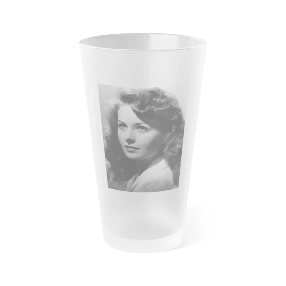 Jeanne Crain #166 (Vintage Female Icon) Frosted Pint Glass 16oz-16oz-Frosted-Go Mug Yourself