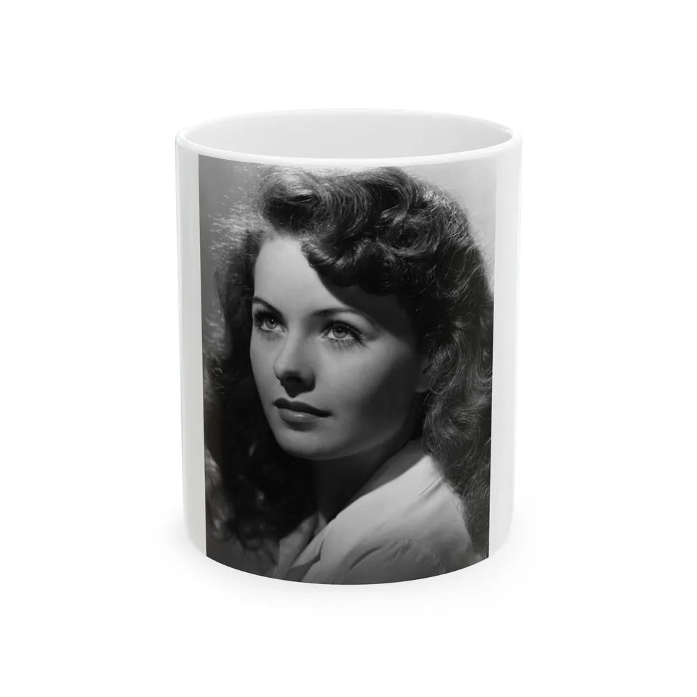 Jeanne Crain #166 (Vintage Female Icon) White Coffee Mug-11oz-Go Mug Yourself