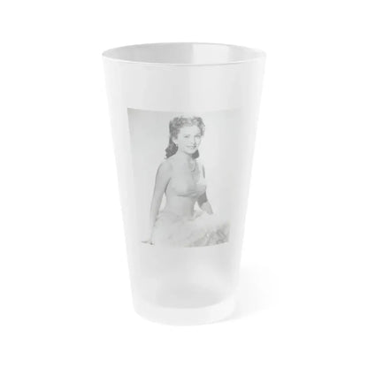 Jeanne Crain #177 (Vintage Female Icon) Frosted Pint Glass 16oz 16oz Frosted - Go Mug Yourself