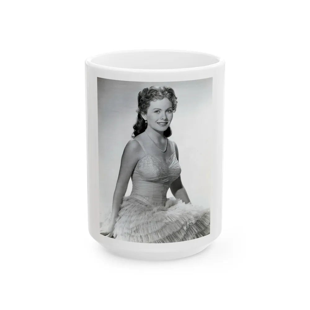 Jeanne Crain #177 (Vintage Female Icon) White Coffee Mug-15oz-Go Mug Yourself