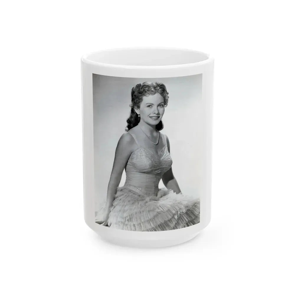 Jeanne Crain #177 (Vintage Female Icon) White Coffee Mug 15oz - Go Mug Yourself