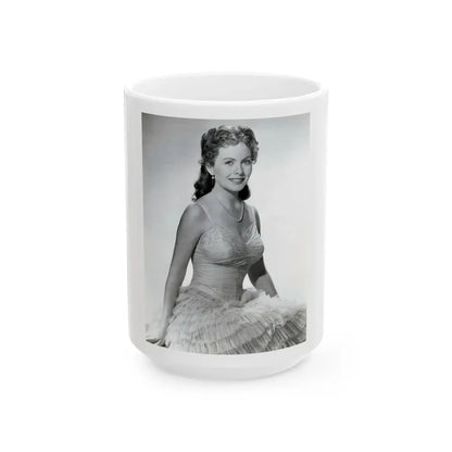 Jeanne Crain #177 (Vintage Female Icon) White Coffee Mug 15oz - Go Mug Yourself