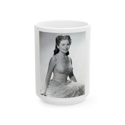 Jeanne Crain #177 (Vintage Female Icon) White Coffee Mug 15oz - Go Mug Yourself