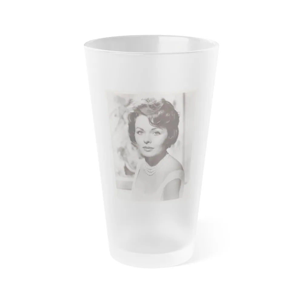 Jeanne Crain #183 (Vintage Female Icon) Frosted Pint Glass 16oz-16oz-Frosted-Go Mug Yourself