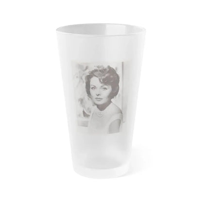 Jeanne Crain #183 (Vintage Female Icon) Frosted Pint Glass 16oz 16oz Frosted - Go Mug Yourself