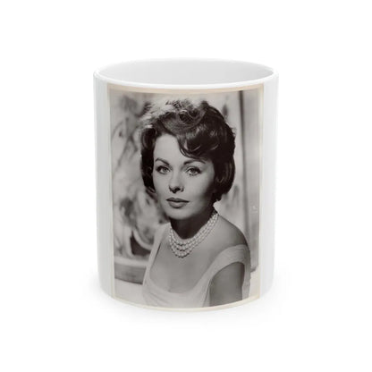 Jeanne Crain #183 (Vintage Female Icon) White Coffee Mug-11oz-Go Mug Yourself