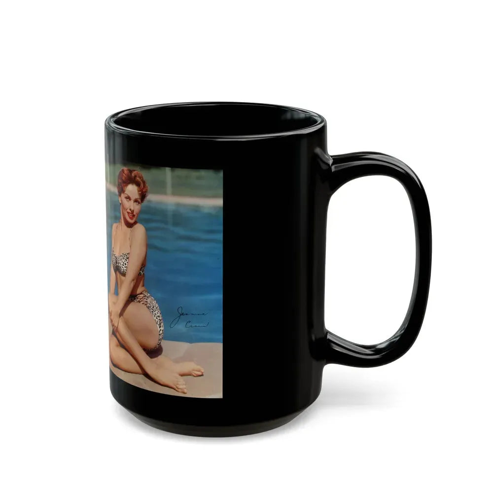 Jeanne Crain #189 - Modern Screen Pin-Ups Magazine Issue #1 (Vintage Female Icon) Black Coffee Mug - Go Mug Yourself