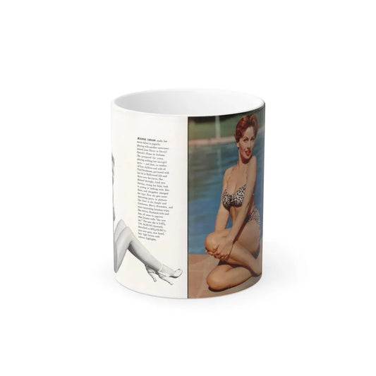 Jeanne Crain #189 - Modern Screen Pin-Ups Magazine Issue #1 (Vintage Female Icon) Color Changing Coffee Mug 11oz - Go Mug Yourself
