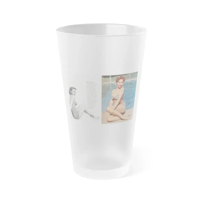 Jeanne Crain #189 - Modern Screen Pin-Ups Magazine Issue #1 (Vintage Female Icon) Frosted Pint Glass 16oz 16oz Frosted - Go Mug Yourself