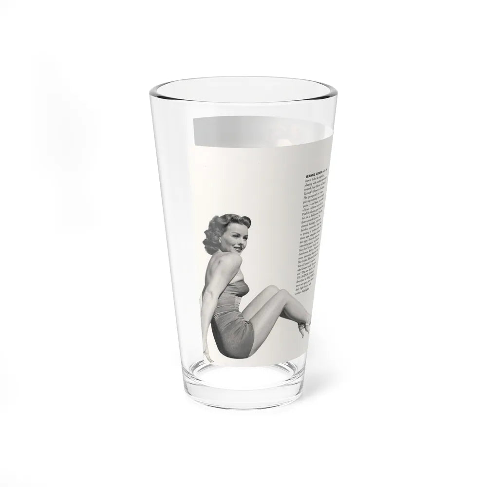 Jeanne Crain #189 - Modern Screen Pin-Ups Magazine Issue #1 (Vintage Female Icon) Pint Glass 16oz-Go Mug Yourself