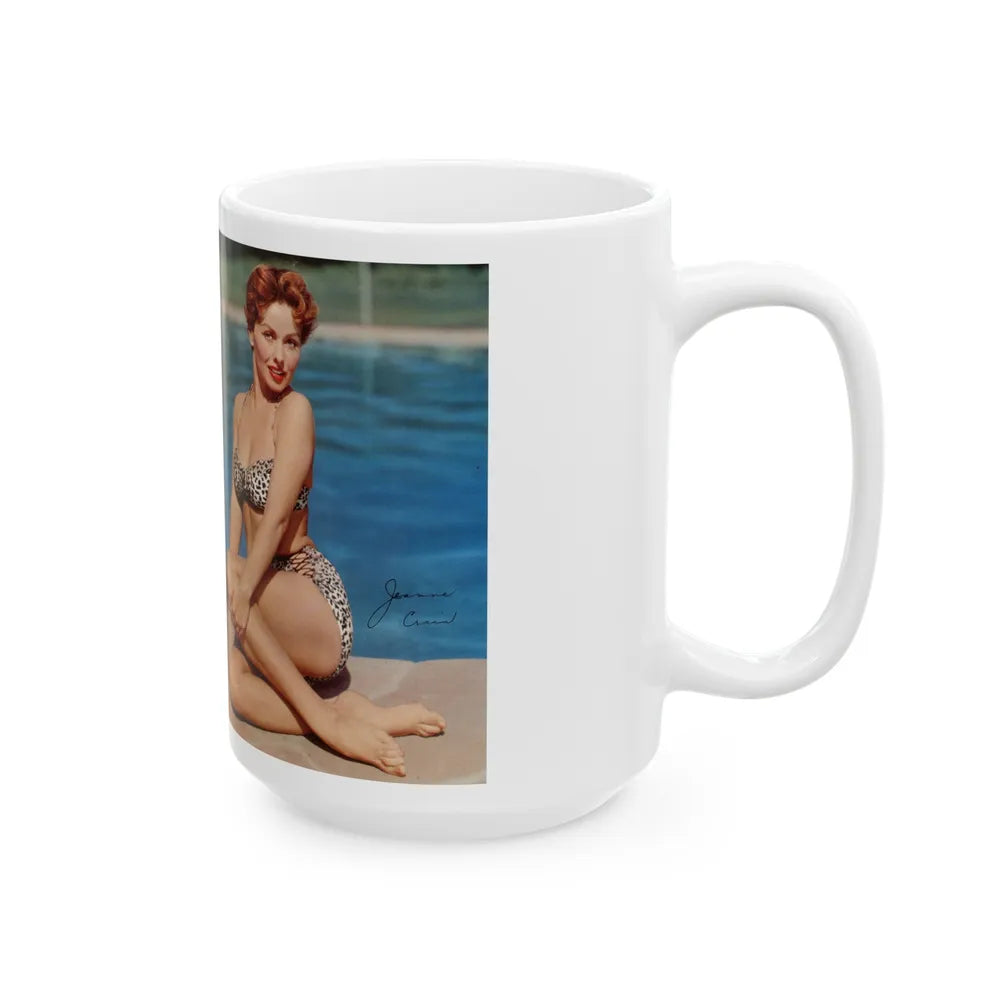 Jeanne Crain #189 - Modern Screen Pin-Ups Magazine Issue #1 (Vintage Female Icon) White Coffee Mug-Go Mug Yourself