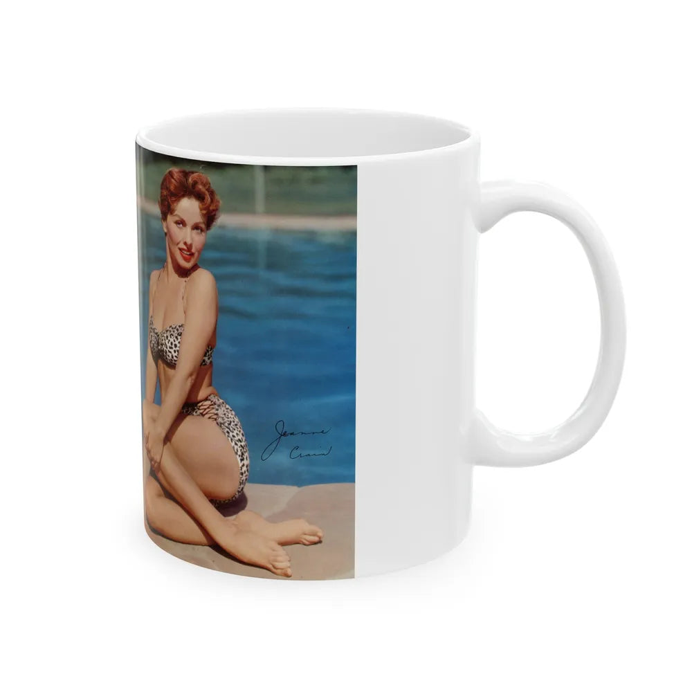 Jeanne Crain #189 - Modern Screen Pin-Ups Magazine Issue #1 (Vintage Female Icon) White Coffee Mug-Go Mug Yourself