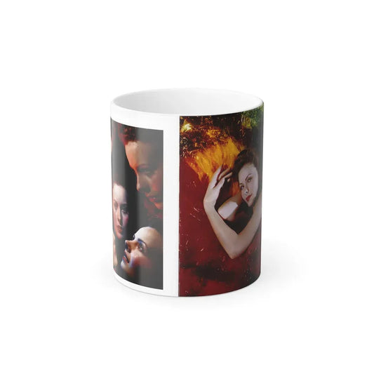 Jeanne Crain #190 - Hollywood In Kodachrome 1940-1949 Book - 2 Color Portrait Photos (Vintage Female Icon) Color Changing Coffee Mug 11oz - Go Mug Yourself