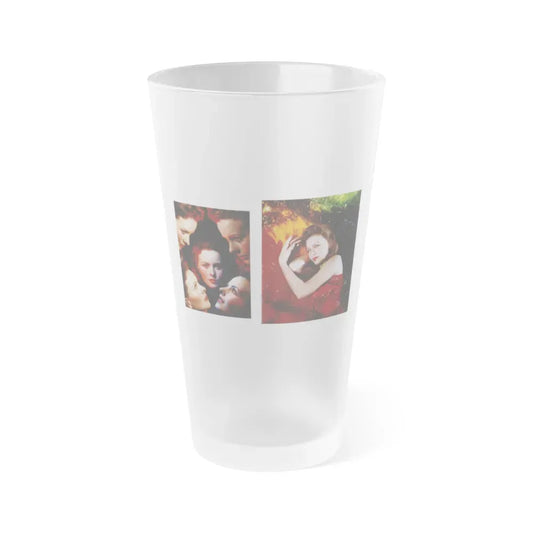 Jeanne Crain #190 - Hollywood In Kodachrome 1940-1949 Book - 2 Color Portrait Photos (Vintage Female Icon) Frosted Pint Glass 16oz 16oz Frosted - Go Mug Yourself