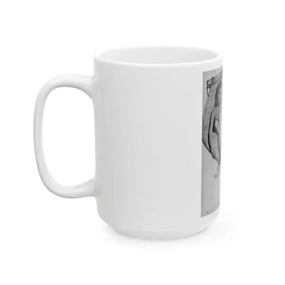 Jeanne Crain #192 - 8.5x10.5 1950's B&W Full Body Page Pin-Up Photo & Caption from Movie Star Magazine (Vintage Female Icon) White Coffee Mug - Go Mug Yourself