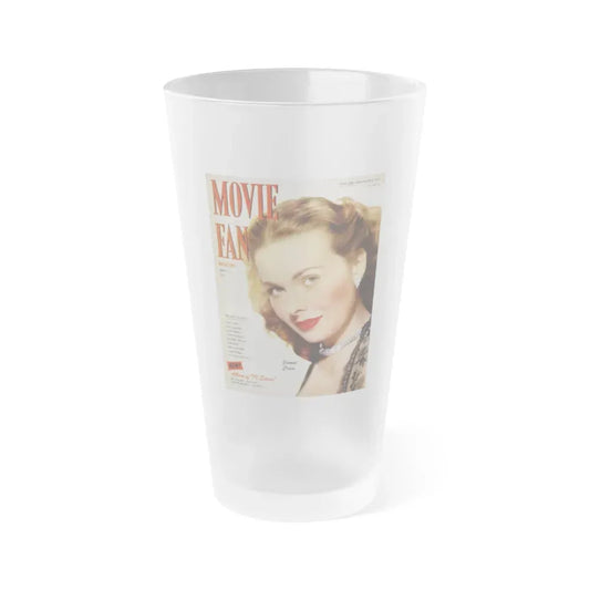 Jeanne Crain #193 - Mag. Cover (Vintage Female Icon) Frosted Pint Glass 16oz 16oz Frosted - Go Mug Yourself