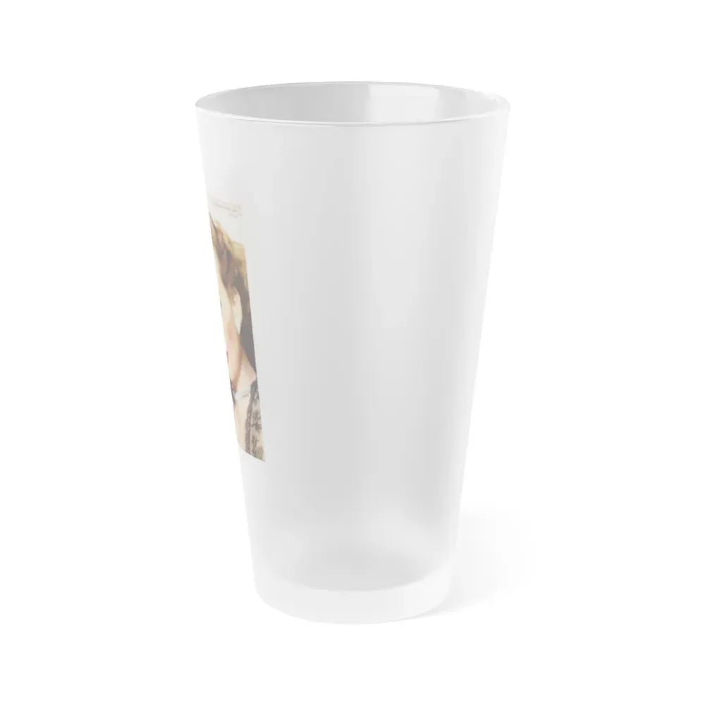 Jeanne Crain #193 - Mag. Cover (Vintage Female Icon) Frosted Pint Glass 16oz - Go Mug Yourself