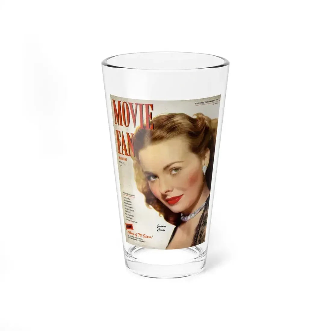 Jeanne Crain #193 - Mag. Cover (Vintage Female Icon) Pint Glass 16oz 16oz - Go Mug Yourself