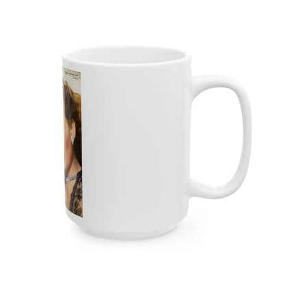 Jeanne Crain #193 - Mag. Cover (Vintage Female Icon) White Coffee Mug - Go Mug Yourself
