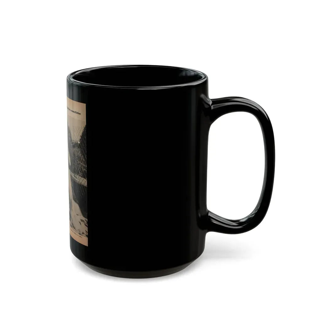 Jeanne Crain #194 - 8.5x10.5 Circa 50's B&W Full Body Magazine Page Photo (Vintage Female Icon) Black Coffee Mug - Go Mug Yourself