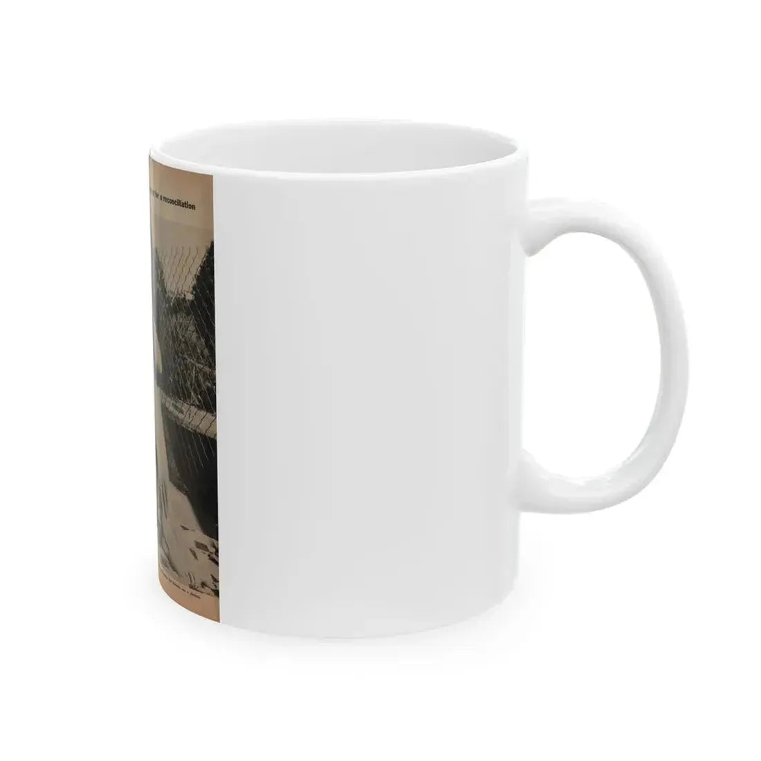 Jeanne Crain #194 - 8.5x10.5 Circa 50's B&W Full Body Magazine Page Photo (Vintage Female Icon) White Coffee Mug - Go Mug Yourself