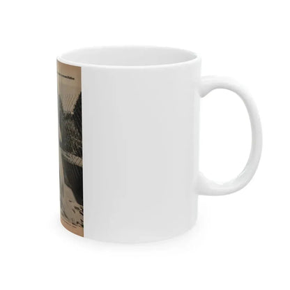 Jeanne Crain #194 - 8.5x10.5 Circa 50's B&W Full Body Magazine Page Photo (Vintage Female Icon) White Coffee Mug - Go Mug Yourself