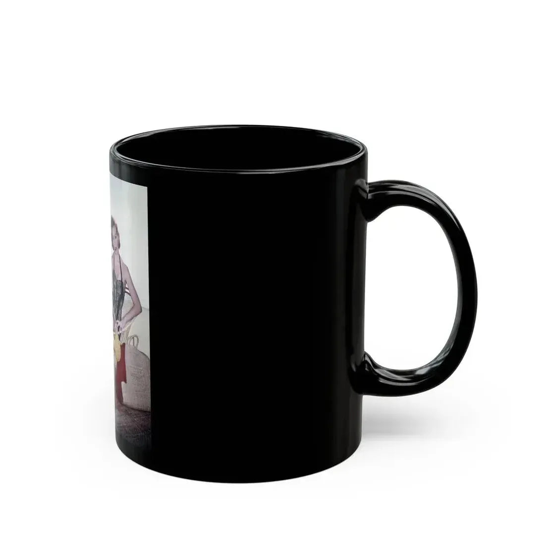 Jeanne Crain #195 (Vintage Female Icon) Black Coffee Mug - Go Mug Yourself