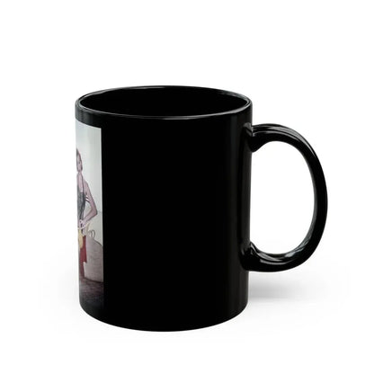 Jeanne Crain #195 (Vintage Female Icon) Black Coffee Mug - Go Mug Yourself