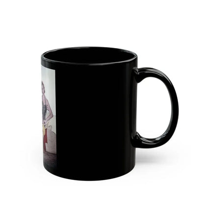 Jeanne Crain #195 (Vintage Female Icon) Black Coffee Mug - Go Mug Yourself