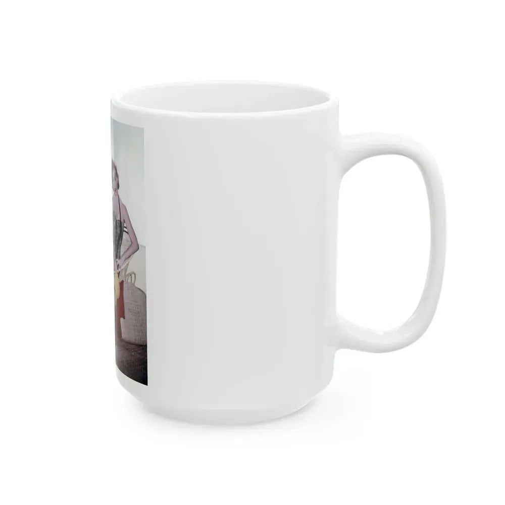 Jeanne Crain #195 (Vintage Female Icon) White Coffee Mug - Go Mug Yourself