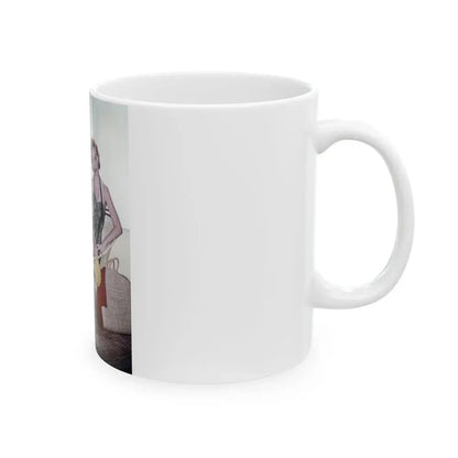 Jeanne Crain #195 (Vintage Female Icon) White Coffee Mug - Go Mug Yourself