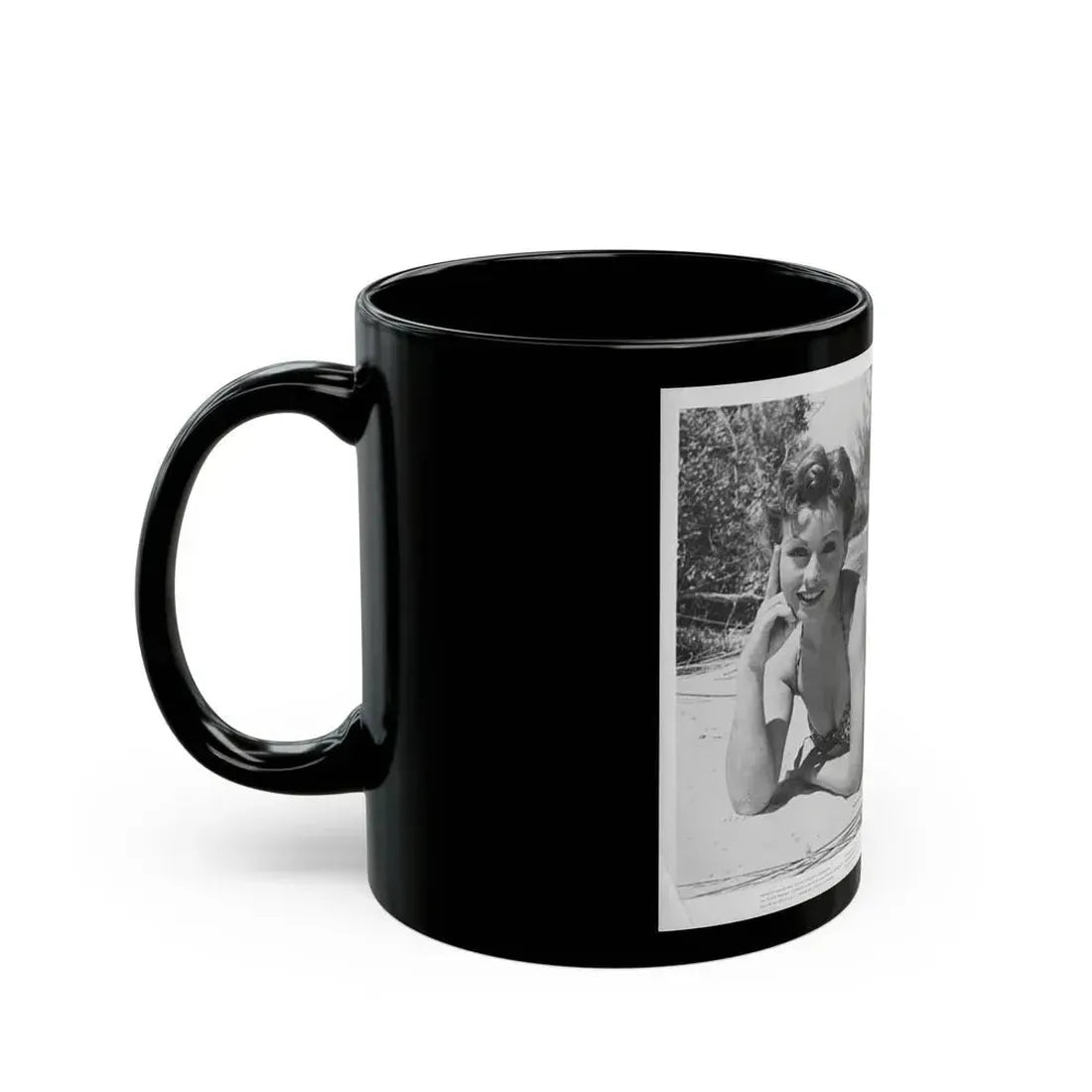 Jeanne Crain #81 (Vintage Female Icon) Black Coffee Mug - Go Mug Yourself