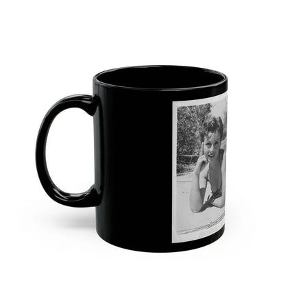 Jeanne Crain #81 (Vintage Female Icon) Black Coffee Mug - Go Mug Yourself