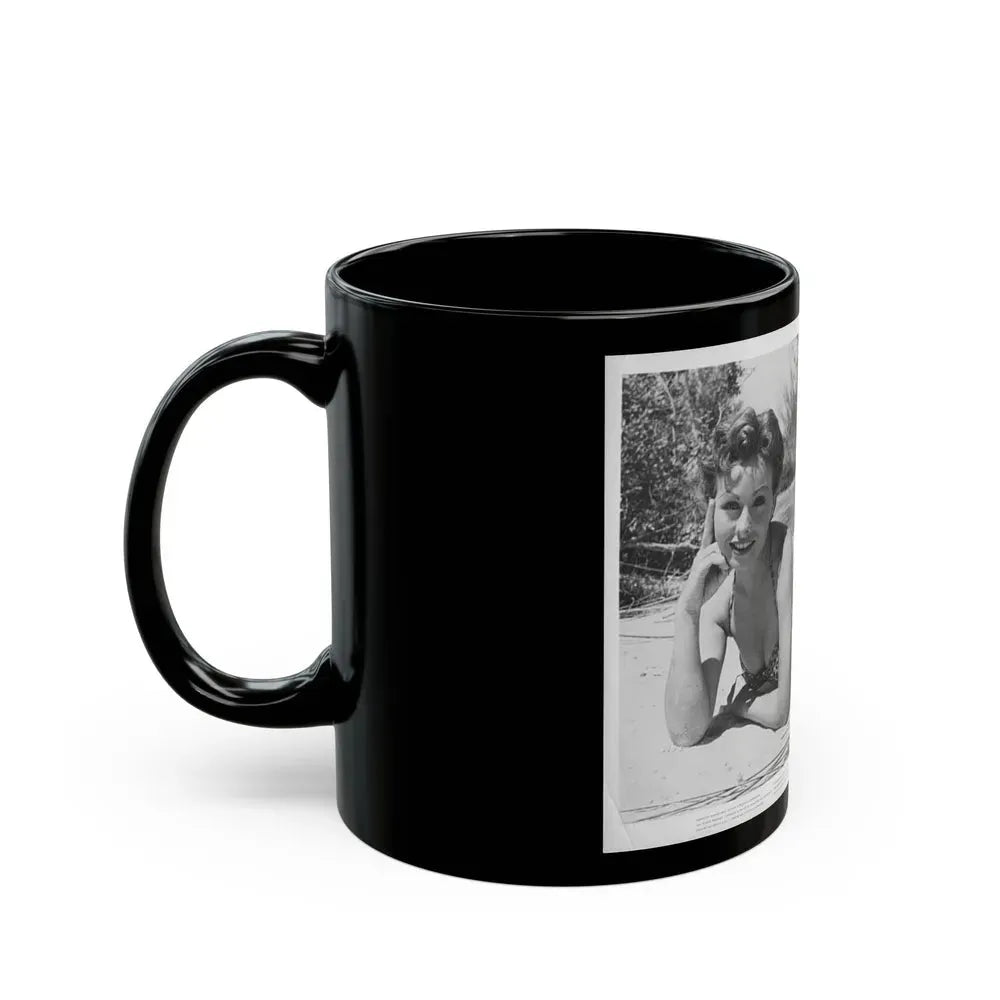 Jeanne Crain #81 (Vintage Female Icon) Black Coffee Mug - Go Mug Yourself